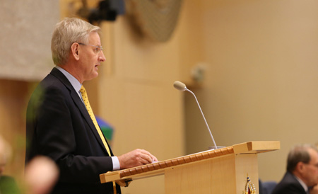 Bildt presents Sweden's foreign policy statement photo: Catarina Axelsson/MFA