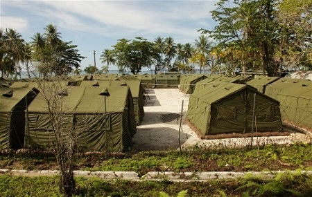 Conditions at Manus Island processing center are harsh and inhumane photo: DIBP