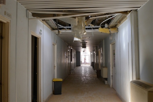 The former maternity wing of Ubari hospital in southern Libya was shelled during fighting Photo: Tom Westcott/IRIN