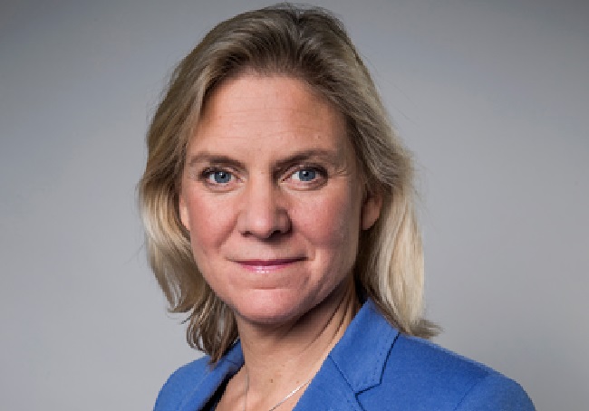 Swedish Finance Minister Magdalena Andersson