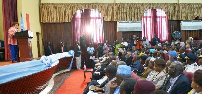 President Sirleaf pays home to partners who helped Liberia achieve peace and stability