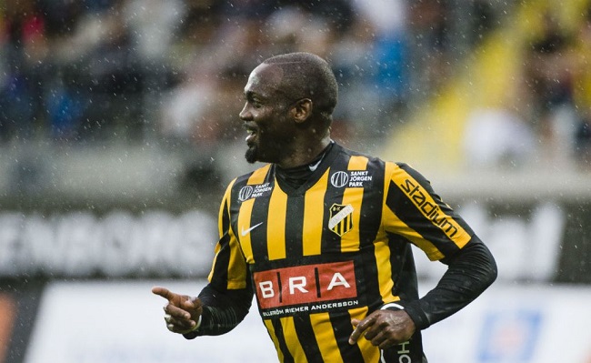 Owoeri is the third African footballer to win the golden boot photo: bkhacken.se