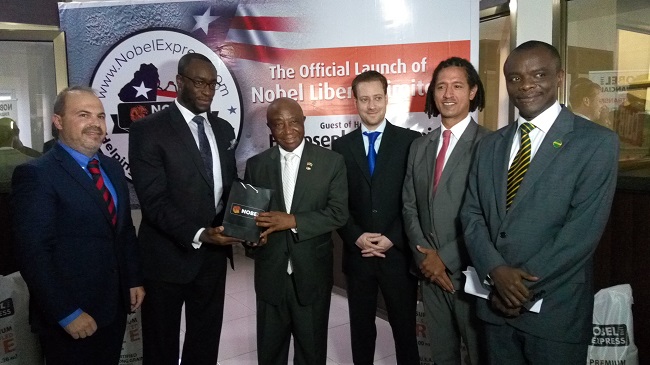 Vice President Boakai (3rd from left) says Liberians must open doors of opportunities that will create jobs