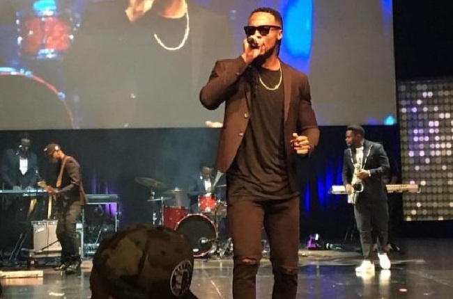 Nigerian star Flavour, who won the Artist of the Year award, performs at the ceremony