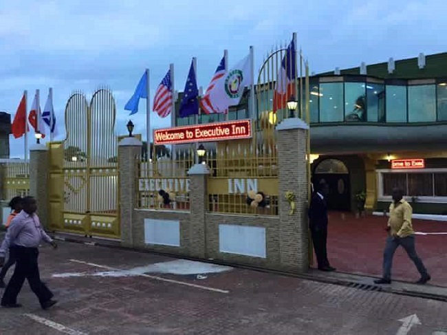 One of Liberia newest hotels, Executive Inn Photo: https://www.facebook.com/george.kailondo.5